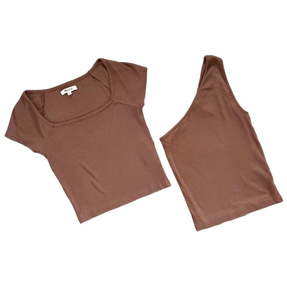 Madewell, Top sets(T-shirt XS & One Shoulder Tank Top S)